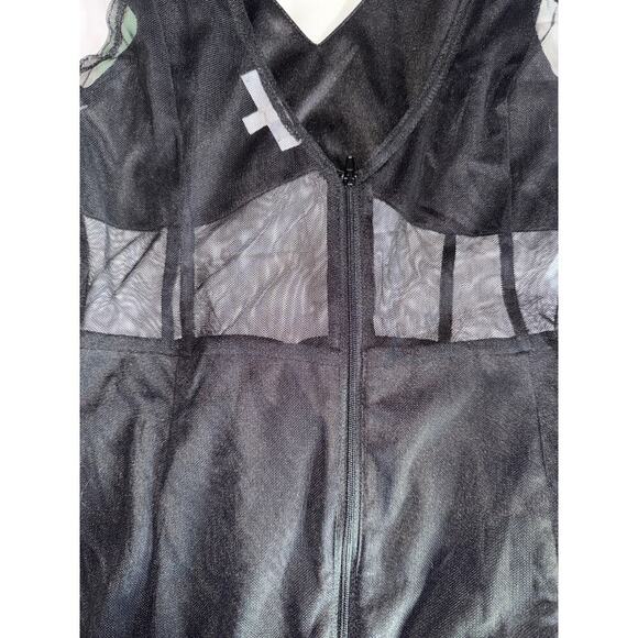 EMORY PARK black dress with mesh - Picture 4 of 6